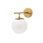 Opviq Roe - 10725 Lámpara de pared dorada con tapa de cristal